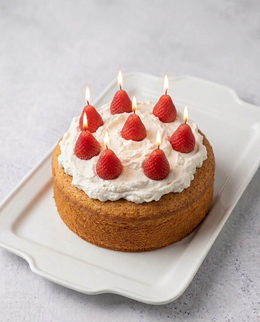 Velas fresa tarta
